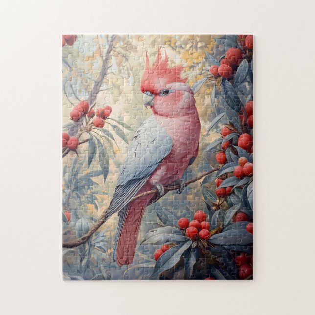 Lebendige Rosa Galah Cockatoo Puzzle (Vertikal)