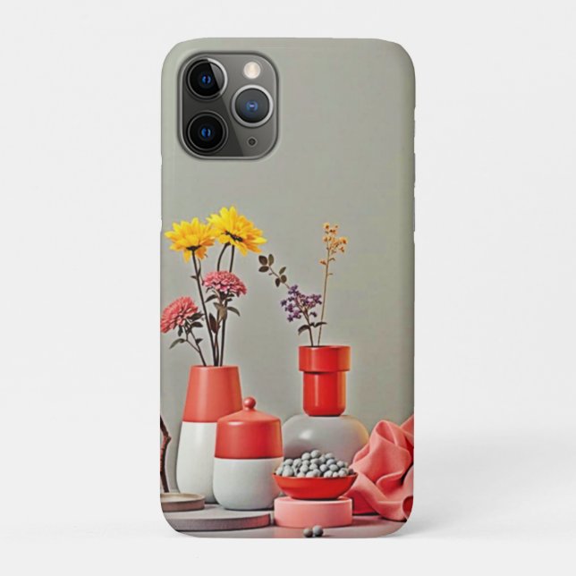 Lebendige Rot-Gelb-Anordnung Design Case-Mate iPhone Hülle (Rückseite)