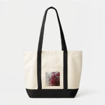 Lebendige rote Blumen-Naturfotografie-Tasche - A