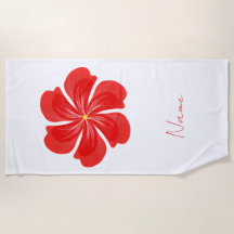 Lebendige rote Blütenblüte - Minimalistische Blume