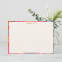 Lebendige rote Boho-Blumenmuster-Personalisierte K