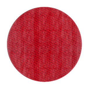 Lebendige rote Stofftextur Schneidebrett