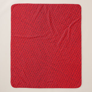Lebendige rote Stofftextur Sherpadecke