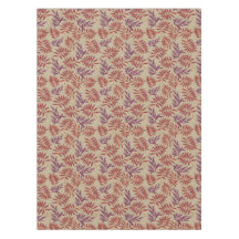 Lebendige rote und violette Blattmotive auf neutra