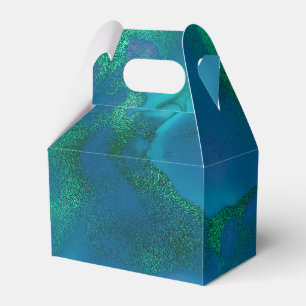 Lebendige schimmernde Tintenspritzer Geschenkschachtel