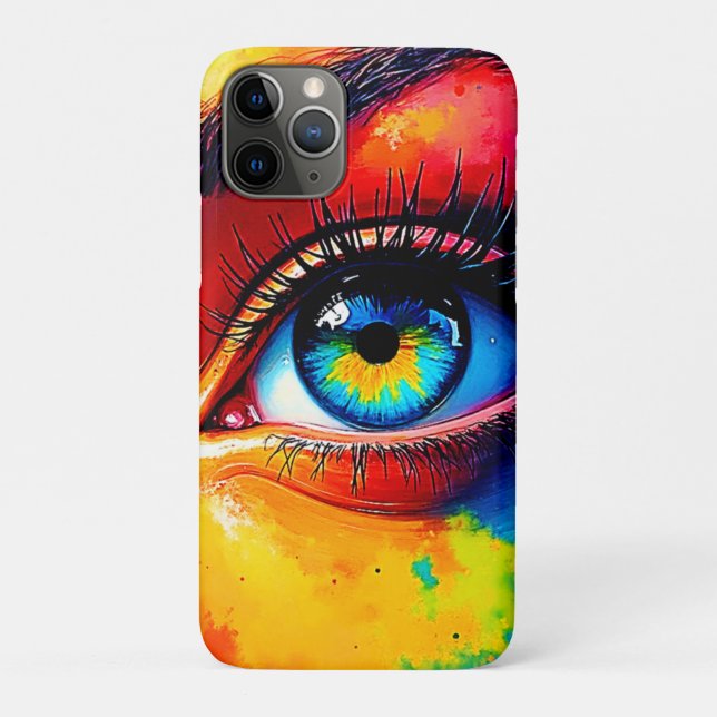 Lebendige Seele Farbige Augenmalerei  Case-Mate iPhone Hülle (Rückseite)