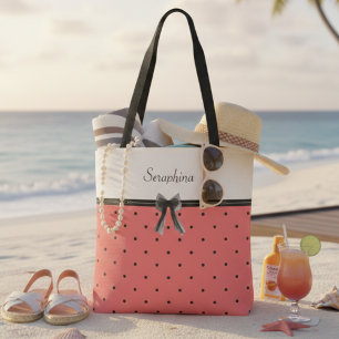 Lebendige Sonnenuntergangs-Koralle Sommer Chic-Tas