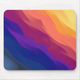 Lebendige Sonnenuntergangs-Verlaufs-Schichten-Maus Mousepad