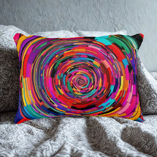 Lebendige Spiralkunst Dekokissen