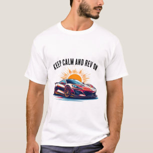 Lebendige Sportwagen-Illustration T-Shirt