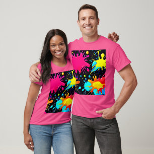 Lebendige Spritzkunst-Explosion T-Shirt