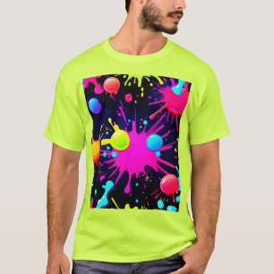 Lebendige Spritzkunst T-Shirt