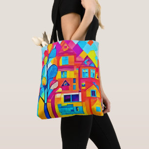 Lebendige Stadtlandschaft Traumlandschaft Kunst