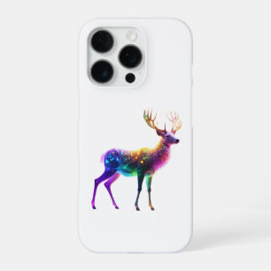 Lebendige Süße Leuchtende Neonhirsch-Kunst iPhone 16 Pro Hülle