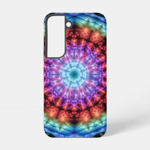 Lebendige Tie Dye Kaleidoskop Regenbogen Mandala Samsung Galaxy Hülle