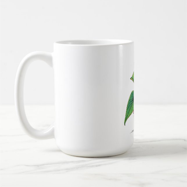 Lebendige Topfpflanze Pop-Art Kaffeetasse (Links)
