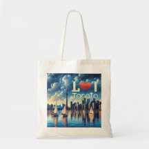 Lebendige Toronto Lake Tote