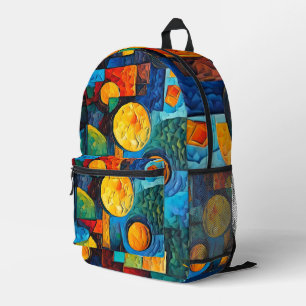 Lebendige Träume Geometrie – Kühne moderne abstrak Bedruckter Rucksack