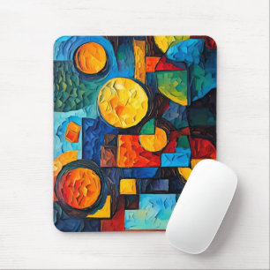 Lebendige Träume Geometrie – Kühne moderne abstrak Mousepad