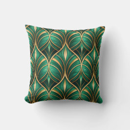 lebendige tropische Blätter und orangefarbene Blum Kissen