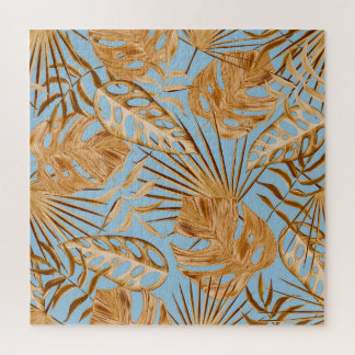 Lebendige tropische Blumen: Farbige Nahtlosigkeit. Puzzle