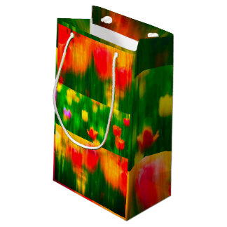 Lebendige Tulpen-Geschenktasche Kleine Geschenktüte