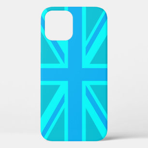 Lebendige türkisfarbene britische Flagge Case-Mate iPhone Hülle