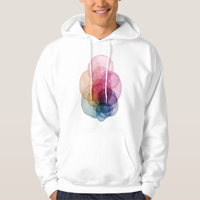 Lebendige Überlappung V01 Hoodie (Vorderseite)