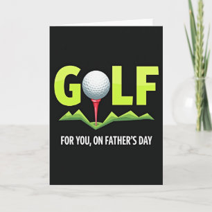 Lebendige Vatertag-Golfkarte Karte