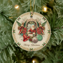 Lebendige viktorianische Weihnachtscollage