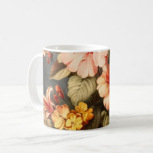 Lebendige Vintage-Blumenanordnung Kaffeetasse
