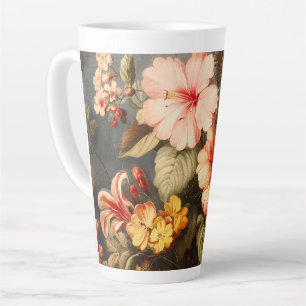 Lebendige Vintage-Blumenanordnung Milchtasse