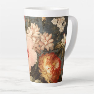 Lebendige Vintage-Blumenanordnung Milchtasse
