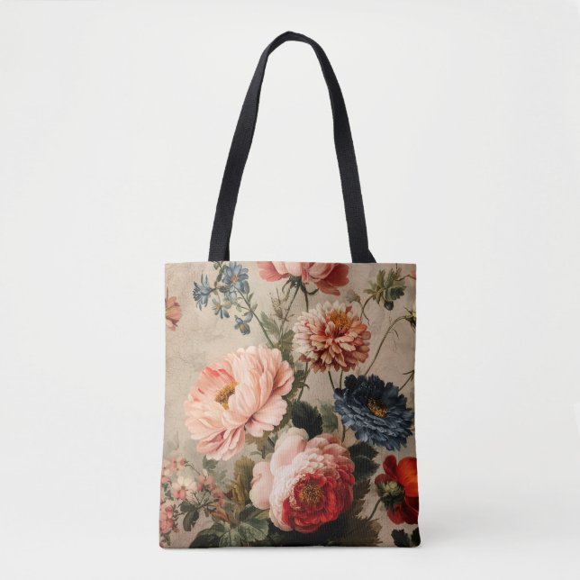 Lebendige Vintage-Blumenarrangement (Vorderseite)