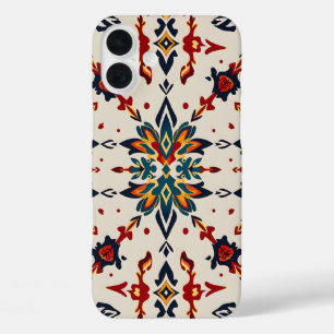 Lebendige Volkskunst-Medaillon-Handyhülle iPhone 16 Plus Hülle
