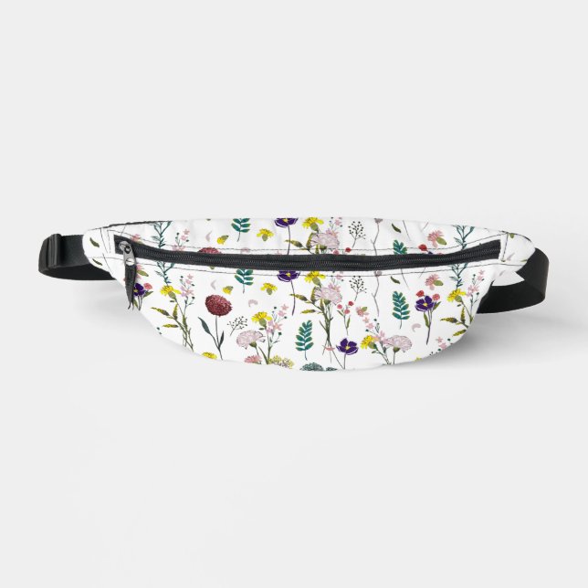 Lebendige Wildblume  Bauchtasche (Vorderseite)