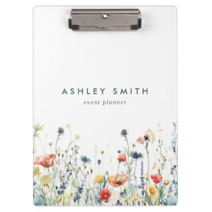 Lebendige Wildblume Klemmbrett