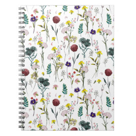 Lebendige Wildblume Notizblock