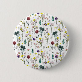 Lebendige Wildblumen Button
