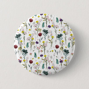 Lebendige Wildblumen Button