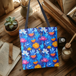 Lebendige Wildblumen-Wellness-Tasche