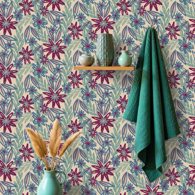 Lebendige Wildnis des Gartens Blooms M 2 Farbenfro Tapete (Von Creator hochgeladen)