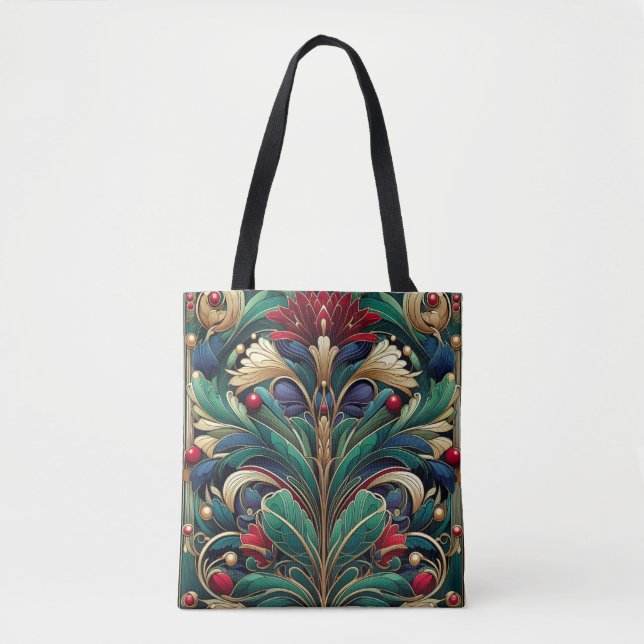 Lebendige William Morris Inspiriert Tote Bag (Vorderseite)