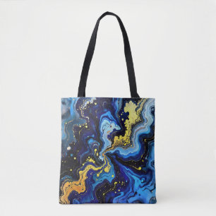 Lebendige Wirbel aus Blau und Gold 4