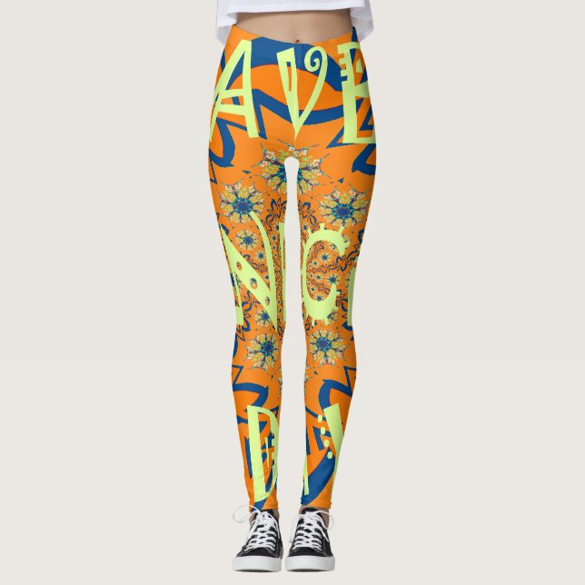 Lebendige Wünsche: Ein schönes Design für Kunstdru Leggings (Vorderseite)