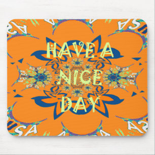 Lebendige Wünsche: Haben Sie einen schönen Tag Art Mousepad