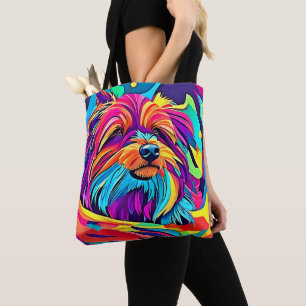 Lebendige Yorkie Pop Art