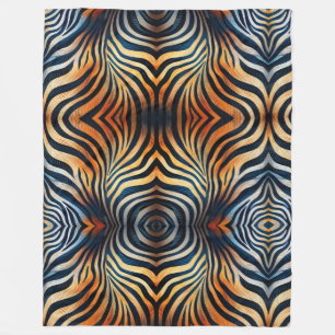 Lebendige Zebradruck-Flanelldecke Fleecedecke