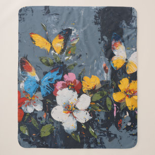Lebendiger abstrakter Schmetterlingsflug (9) Sherpadecke
