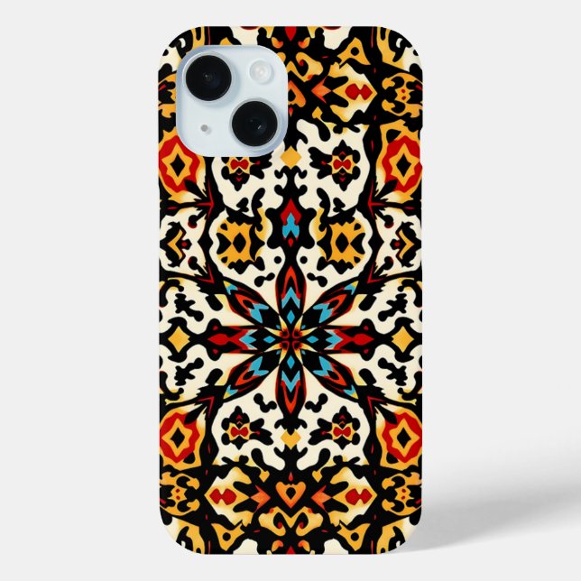 Lebendiger Boho-Medaillon-Handyhülle Case-Mate iPhone Hülle (Rückseite)